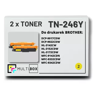 Toner do BROTHER TN246Y 2-pak Yellow Multibox zamiennik