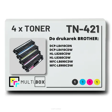 Toner do BROTHER TN-421 4-pak CMYK Multibox zamiennik