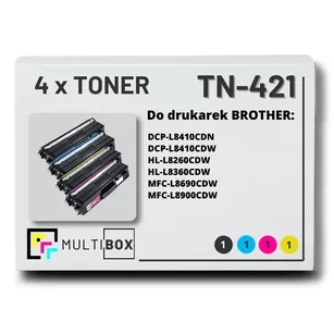 Toner do BROTHER TN421 4-pak CMYK Multibox zamiennik