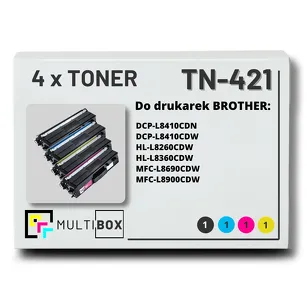 4-PAK Multibox Toner do BROTHER TN421 CMYK zamiennik