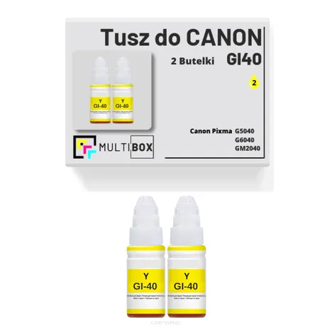 Tusz do CANON GI40Y 2-pak yellow zamiennik Multibox