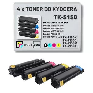 4-pak Toner do KYOCERA TK5150 ECOSYS M6035 M6535  P 6035 12,0K/3x10,0K CMYK Multibox zamiennik