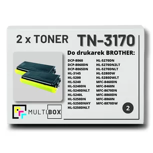 Toner do BROTHER TN3170 2-pak Multibox zamiennik