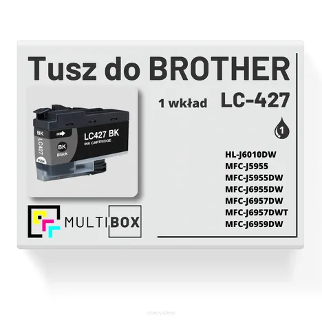 Tusz do BROTHER LC-427BK black zamiennik Multibox