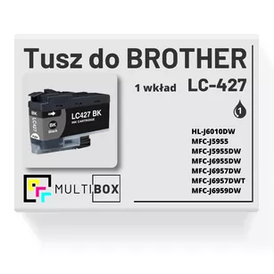 Tusz do BROTHER LC427BK black zamiennik Multibox