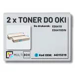 2-PAK Multibox Toner do OKI ES6410 44315319 cyan zamiennik - 2