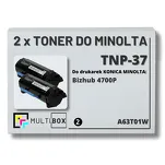 2-PAK Multibox Toner do KONICA MINOLTA TNP37 A63T01W BIZHUB 4700P 2x20.0K zamiennik - 2