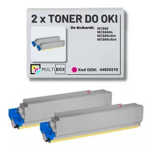 Toner do OKI MC860 44059210 2-pak magenta zamiennik Multibox