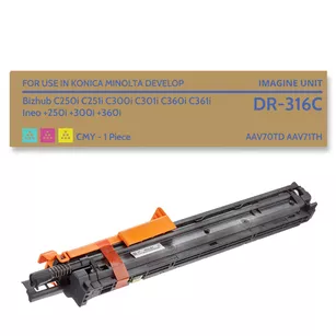 Bęben do MINOLTA DR316C BIZHUB C250i C300i AAV70TD 65.0K cyan / magenta / yellow zamiennik