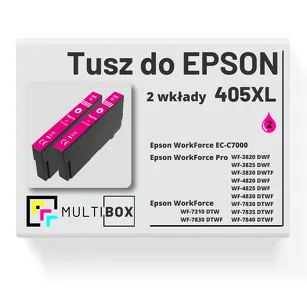 2-PAK Multibox Tusz do EPSON 405XL T05H3 C13T05H34010 magenta zamiennik